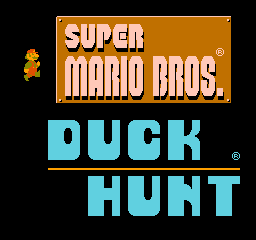 Super Mario Bros and Duck Hunt title screen for NES
